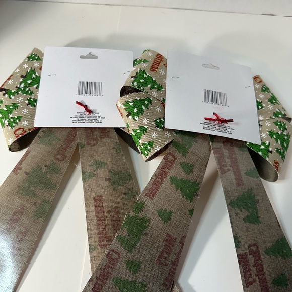 Christmas Bow Bundle - Christmas Trees, Set of 2, 9 x 15 in, - Picture 6 of 6